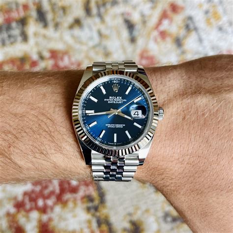 Rolex Datejust 41 41mm Blue Diamond Dial 2022 